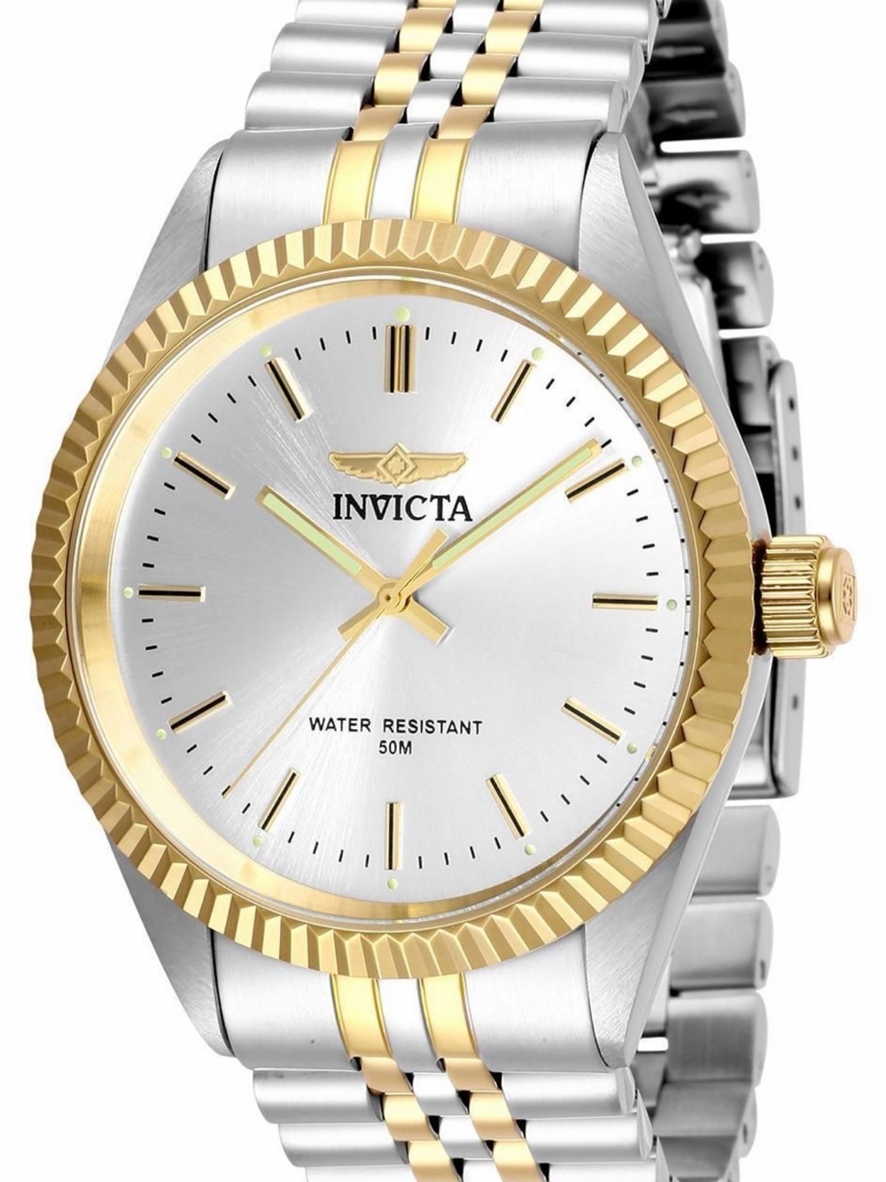 Invicta Two-Tone Silver and Gold Stainless Steel Watch